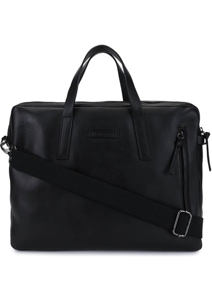 Bruno Rossi Bag Erkek Hakiki Deri Siyah Evrak Çantası 1048 R258 Erk Cnt SK25-26 Nero