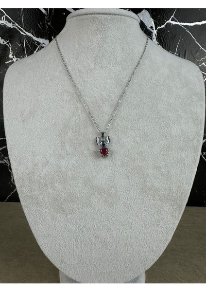 Stitch (Stiç) Figürlü Çelik Kolye