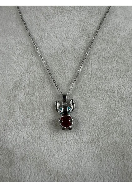 Stitch (Stiç) Figürlü Çelik Kolye fiyatları