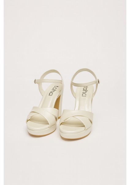 Platform Tabanlı Kalın Topuklu Geliklik Abiye Kadın Ayakkabısı