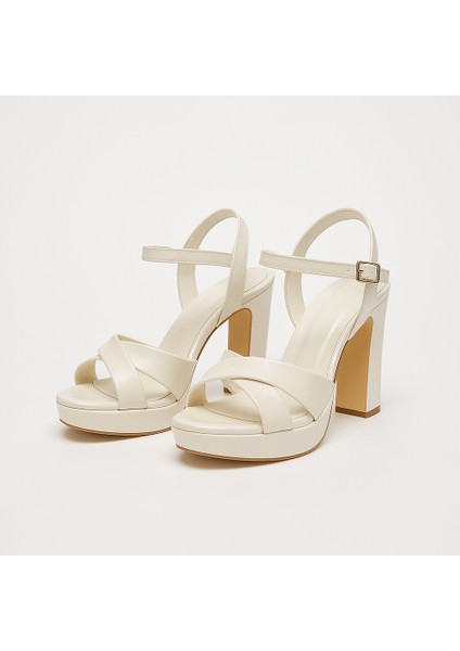 Platform Tabanlı Kalın Topuklu Geliklik Abiye Kadın Ayakkabısı