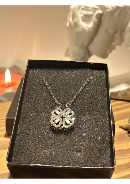 Mıknatıslı Yonca Çelik Kolye fiyatları