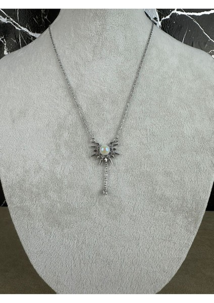 Sallantılı Tasarım Çelik Kolye