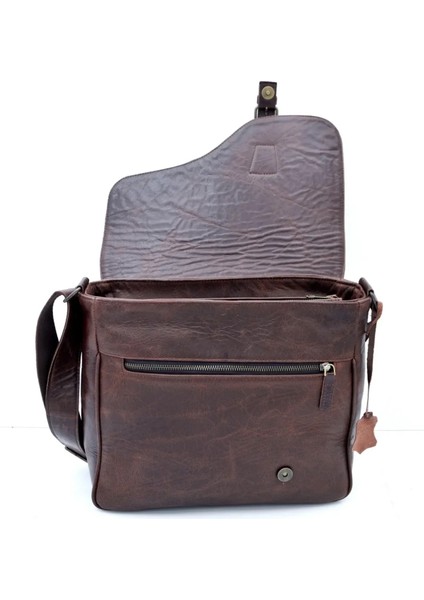 Kahverengi Çok Gözlü Hakiki Deri Postacı&evrak Çantası fırsatları