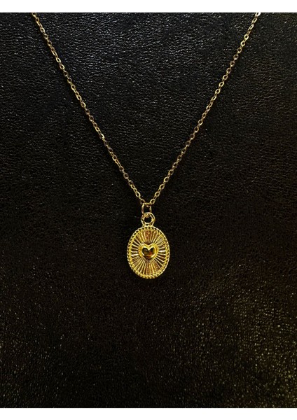 Gold Renk Antik Çelik Kolye modelleri