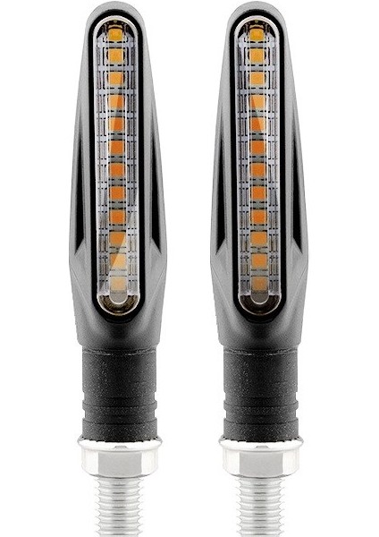 Motosiklet LED Sinyal Lambası 12 LED Sinyal Lamba Seti