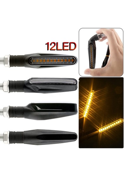Motosiklet LED Sinyal Lambası 12 LED Sinyal Lamba Seti modelleri