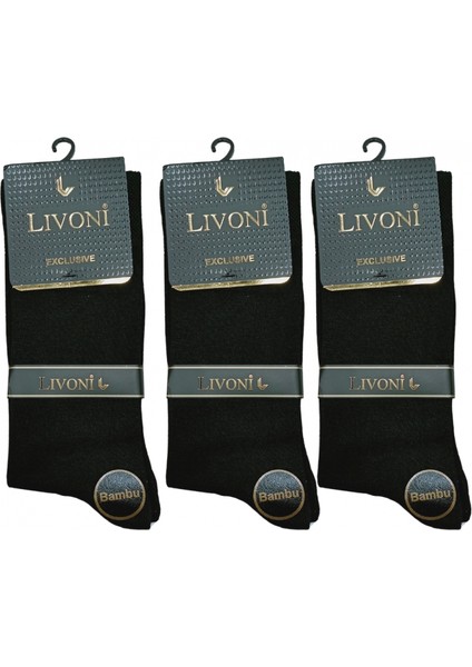 - Livoni Dikişsiz Bambu Erkek Soket Çorap 3 Adet