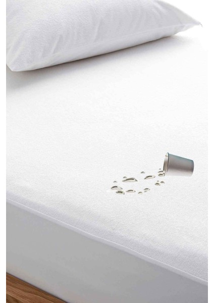 Fitted Alez Tek Kişilik Beyaz (120X200 Cm)