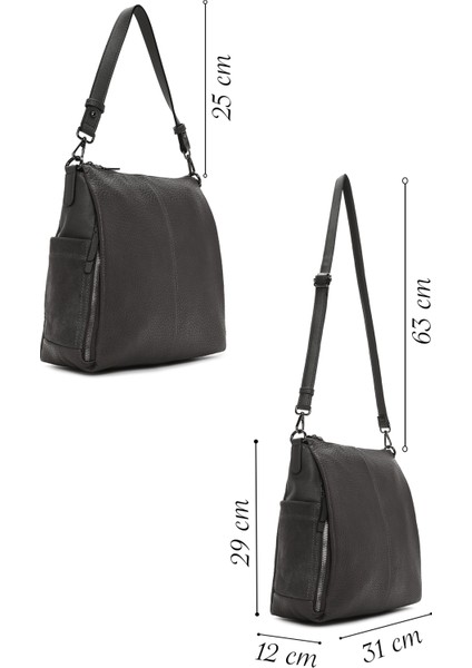 Kadın Gri Uzun Askılı Omuz Çantası 25WBD2478FT fiyatları