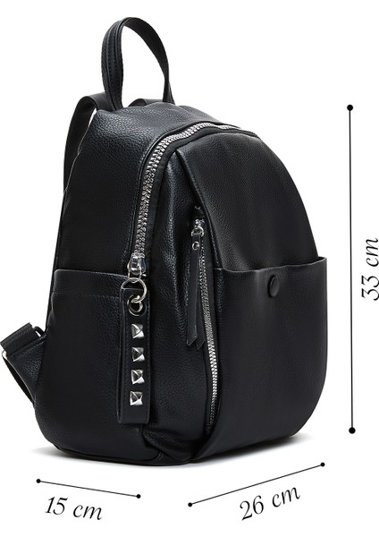 Kadın Siyah Casual Sırt Çantası 25WBD2488FT fiyatları