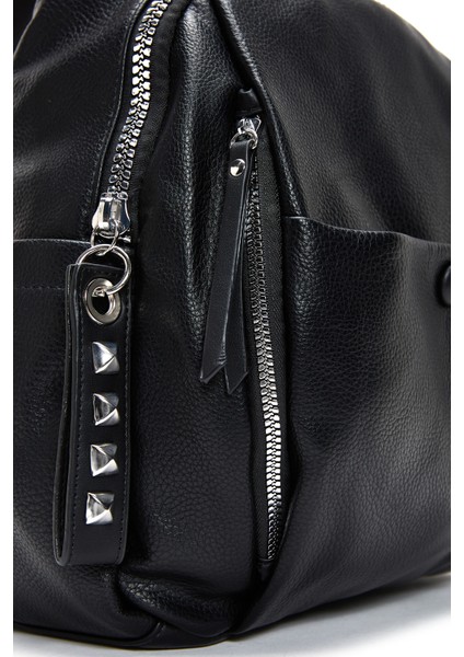 Kadın Siyah Casual Sırt Çantası 25WBD2488FT