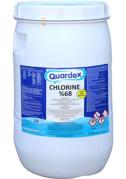 Havuz Kimyasalı Granül Aktif %68 Şok Toz Klor 25 kg