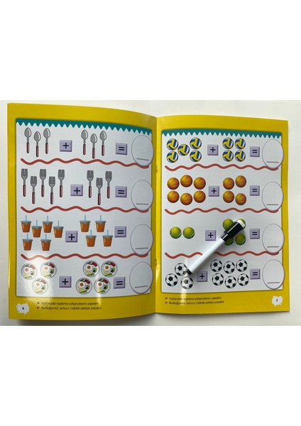 Sarı Seri - Çizerim Silerim Matematiğe Başla (Kalem Hediyeli) fiyatları
