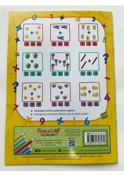Sarı Seri - Çizerim Silerim Matematiğe Başla (Kalem Hediyeli) modelleri