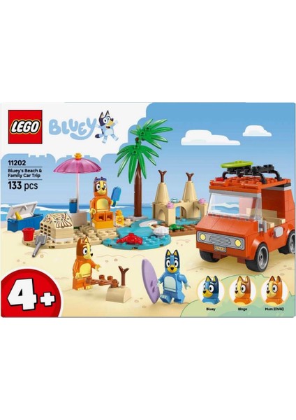 LEGO Bluey: Bluey’nin Ailece Plaj Gezisi 11202 modelleri