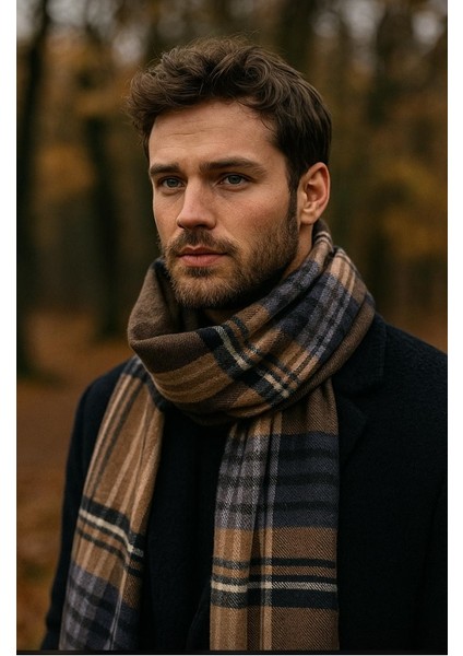 Erkek Pamuklu Yumuşak Dokulu Atkı