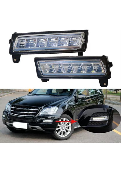 W164 X164 X204 ML350 ML450 GL450 GLK350 1649060251 A1649060251 Için Sağ LED Drl Gündüz Farı (Yurt Dışından) fiyatları