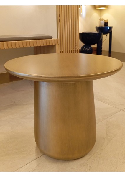 Modern Metalik Gold Sehpa – Şık ve Dayanıklı, Yerli Üretim