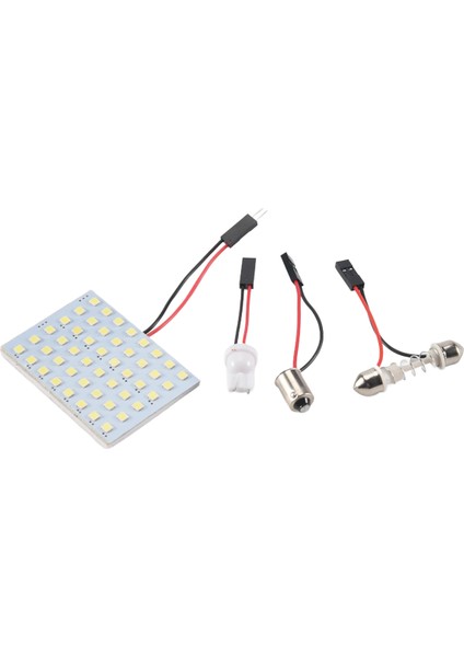 Beyaz 1210 Smd 48 LED Araç Iç Tavan Lambası Paneli T10 BA9S Festoon ile (Yurt Dışından)