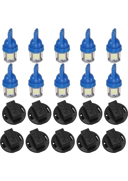 T10 194 168 LED Ampul PC194 PC195 PC160 PC168 Gösterge Paneli Gösterge Paneli Buz Mavisi 10 Adet (Yurt Dışından)