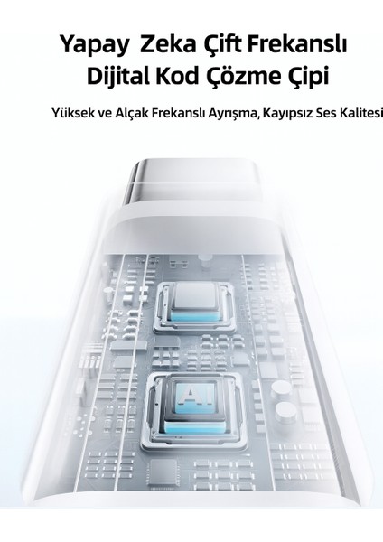 iPhone Için Lightning Girişli Kablolu Kulaklık – Tak-Çalıştır & Mikrofonlu Ep3