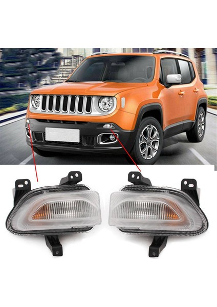 Liberty 68256431AA 68256432AA Için Otomotiv Gündüz Farları Ön Çubuk Farlar (Yurt Dışından)