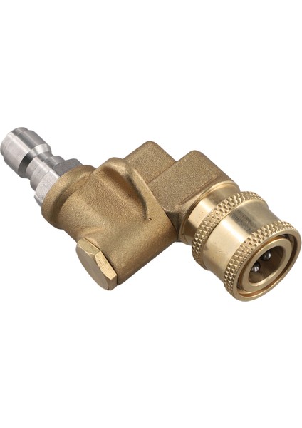 Yüksek Basınçlı Yıkama Makinesi Nozulu Için Hızlı Bağlantılı Döner Bağlantı Parçası 4500 Psi, 1/4 Inç, Güncellenmiş 90 Derece (Yurt Dışından) fırsatları