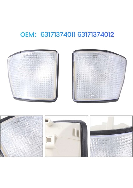 7 Serisi E32 1986-1994 Için Araç Köşe Lambası Dönüş Sinyali 63171374011 63171374012 (Yurt Dışından) modelleri