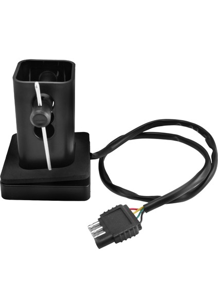 2 Inçlik Römork Kamyon Çekme Kancası Alıcı Kapağı Füme Cam 15 LED Fren Lambası (Yurt Dışından)