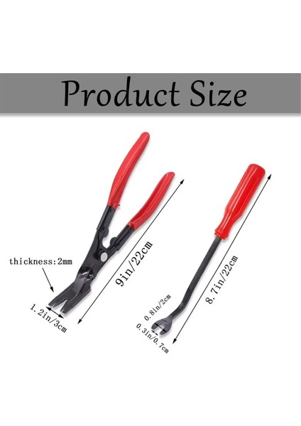 Araba Far Tamir Aleti Far Pensesi Sökme Plastik Toka Gösterge Paneli Döşeme Sökücü Kırmızı (Yurt Dışından) fırsatları