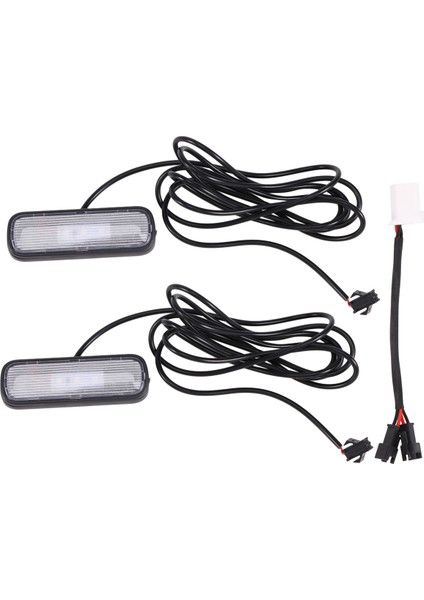 2 Adet Araba Işığı LED Iç Atmosfer Dekorasyon Lambası Ortam Ayağı 10. Sınıf 2018-2020 Mavi (Yurt Dışından) fiyatları