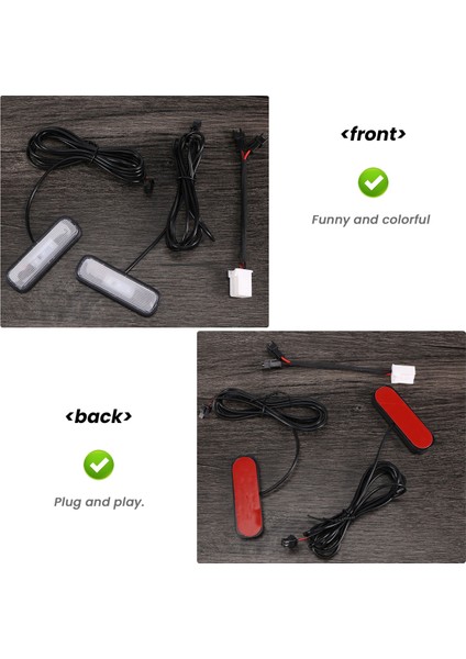 2 Adet Araba Işığı LED Iç Atmosfer Dekorasyon Lambası Ortam Ayağı 10. Sınıf 2018-2020 Mavi (Yurt Dışından) fırsatları