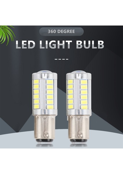 Süper Parlak LED 1157 Ampul P21/5W BAY15D Ampuller 33SMD 5730 Yonga Setleri ile Fren, Dönüş, Park, Geri Vites ve Geri Vites Lambaları Için, Xenon Beyaz (2'li Set) (Yurt Dışından) fiyatları