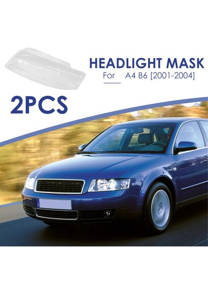 Çift Araba Far Abajuru Şeffaf Abajur Kapağı (Sol+Sağ) 8E0941029C 8E0941029D A4 Için (Yurt Dışından) fırsatları