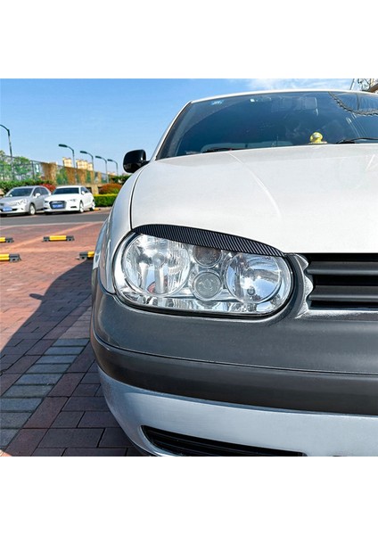 Golf4 Mk4 Iv 1997-2005 Karbon Fiber Ön Far Kapağı Süsleme Şeridi Kaş Süsleme Çıkartması (Yurt Dışından) fiyatları