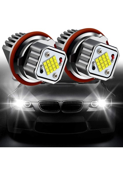 2 Adet Beyaz Melek Gözü Halkalı Işaret Lambası LED Ampul Far 80W 6000K - 1 5 7 Serisi X3 X5 E39 E53 E60 E66 E87 (Yurt Dışından) fiyatları