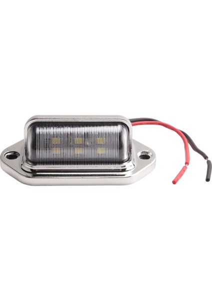 12-24V 6 LED Numaralı Plaka Lambası Tekne Güvertesi Yürüyüş Yolu Basamak Lambası Karavan Römorku (Yurt Dışından)