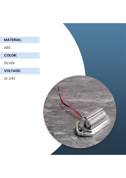 12-24V 6 LED Numaralı Plaka Lambası Tekne Güvertesi Yürüyüş Yolu Basamak Lambası Karavan Römorku (Yurt Dışından) fırsatları