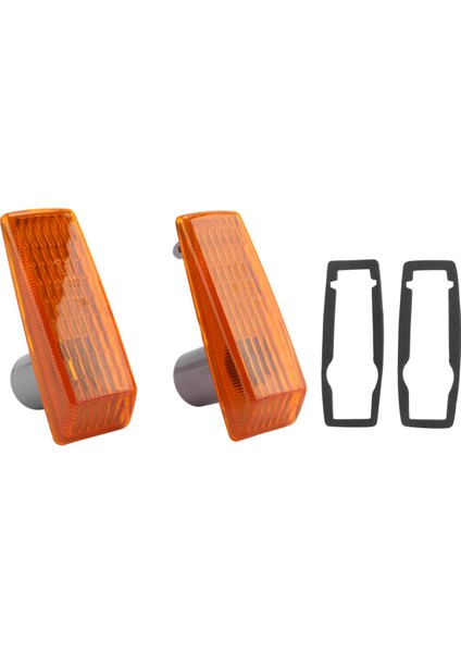 2 Adet Araba Dönüş Sinyal Lambası Gösterge Tekrarlayıcı Lamba Kapağı Sarı W124 R129 W140 W202 W201 Için (Yurt Dışından)