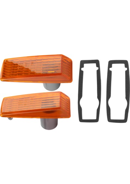 2 Adet Araba Dönüş Sinyal Lambası Gösterge Tekrarlayıcı Lamba Kapağı Sarı W124 R129 W140 W202 W201 Için (Yurt Dışından) modelleri