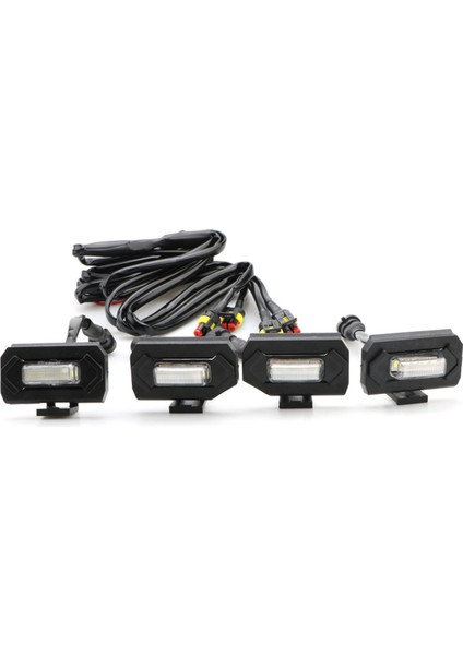 2020 2021 Off Road Sport Için 1 Set LED Ön Izgara Işığı Harici Lamba Beyaz Işık (Yurt Dışından)