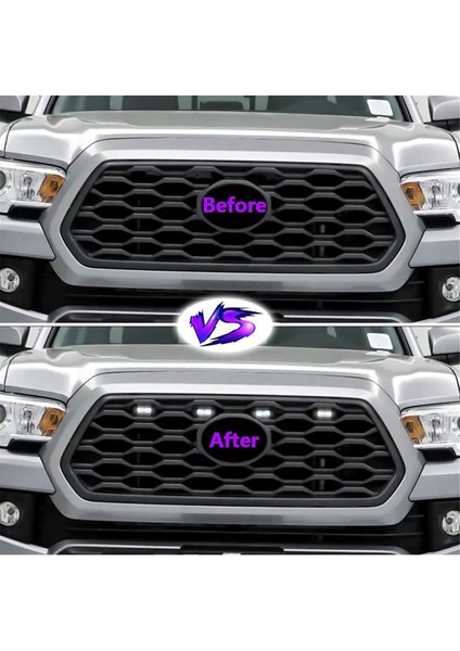 2020 2021 Off Road Sport Için 1 Set LED Ön Izgara Işığı Harici Lamba Beyaz Işık (Yurt Dışından) modelleri