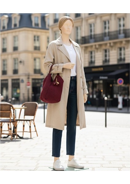 El yapımı, pamuklu polyester çanta