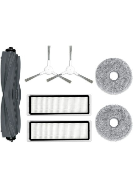 L10 Prime Robot Süpürge Yedek Parçaları Ana Yan Fırça Filtresi Paspas Yedek Parçaları, B (Yurt Dışından)