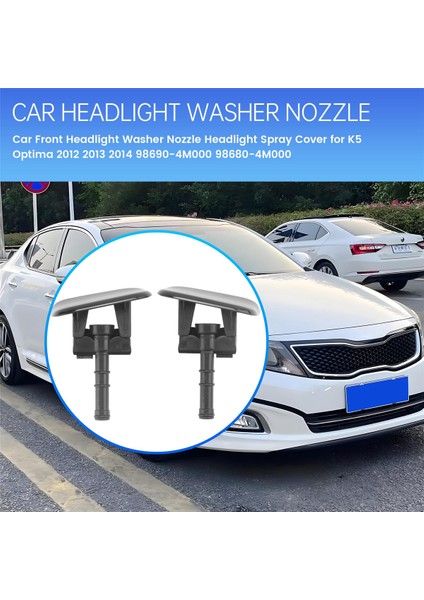 K5 2012, 2013, 2014 Için Araç Ön Far Yıkama Meme Kapağı 98690-4M000 98680-4M000 (Yurt Dışından) fırsatları