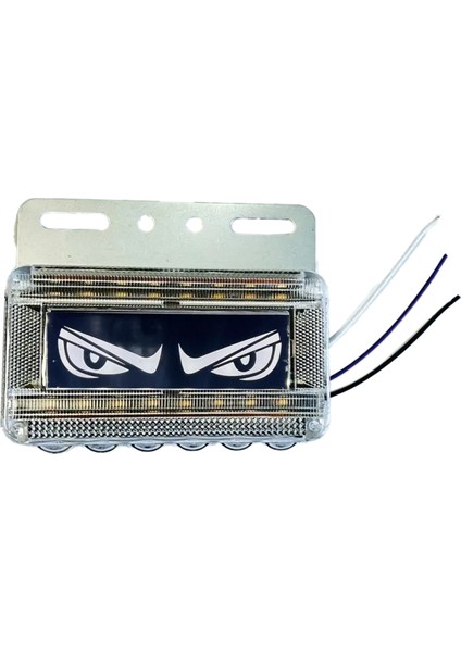 Eye Yan Işaret Lambaları 12V-24V Kamyon LED Sürüş Güvenlik Lambası Beyaz (Yurt Dışından)