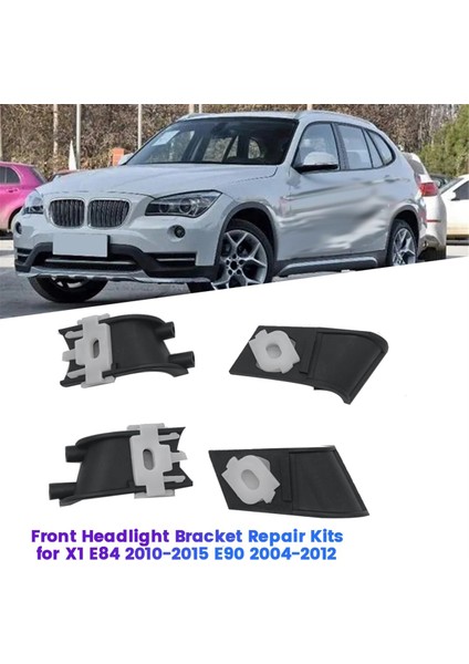 X1 E84 2010-2015 E90 2004-2012 Muhafaza Tutucusu Için 1 Çift Araç Ön Far Braketi Tamir Takımı (Yurt Dışından) fırsatları