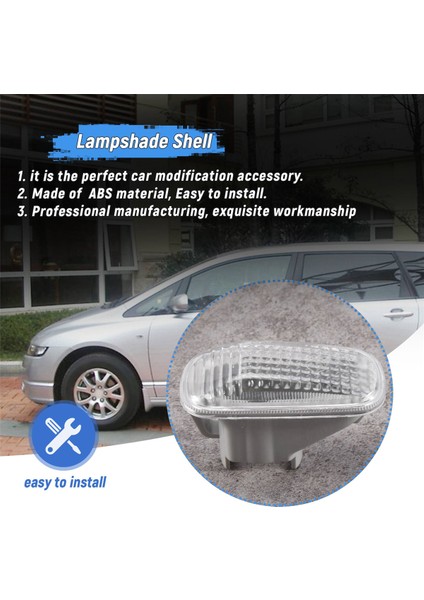 2 Parça Araba Yan Baffle Dönüş Sinyal Lambası Abajur Kabuğu Kapağı Muhafazası 2002-2005 Modellerine Uygun 34301-S5H-T02 (Yurt Dışından) fırsatları