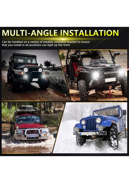 Kamyon, Traktör, Atv, Utv, Karavan Için LED Çalışma Işıkları, 3 Inç Kare Işık Pod'ları Su Geçirmez Off-Road (Yurt Dışından) modelleri